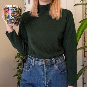 SOLD Vintage Green Turtleneck